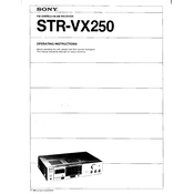 Sony STR-VX250 manual cover