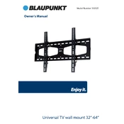 Blaupunkt B&M Universal TV Wall Mount 32-64 330325 manual cover