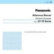 Panasonic CF-T8 Series manual cover