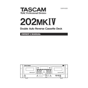 Tascam 102MKIV manual cover