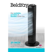 Beldray EH3194 29 Inch Tower Fan Black manual cover