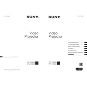 Sony VPL-HW45 manual cover