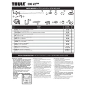 Thule V2 590 manual cover