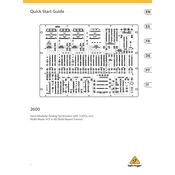 Behringer 2600 manual cover