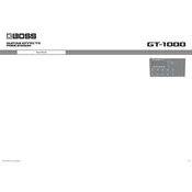 Boss GT-1000 manual cover