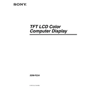 Sony SDM-P234 manual cover