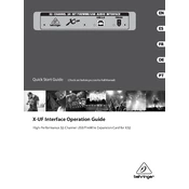 Behringer X UF manual cover