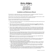 Balboa Cycle Valve III manual cover