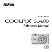 Nikon Coolpix S3400 manual cover