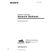 Sony NW-E55 manual cover