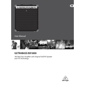 Behringer Ultrabass BX1800 manual cover