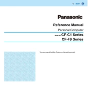 Panasonic CF-C1, CF-F9 Series manual cover