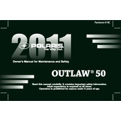 Polaris Youth Outlaw 51 manual cover