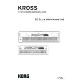 KORG KROSS SE manual cover