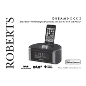 Roberts DREAMDOCK 2 Clock 2014 manual cover