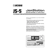 Boss JS-5 manual cover