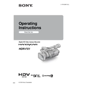 Sony HDR-FX1 manual cover