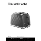 Russel Hobbs B&M Grey Honeycomb Toaster 359489 manual cover