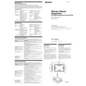 Sony XM-1805GX manual cover