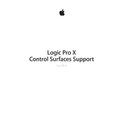 Apple Logic Pro X Control Surfaces Support for OS X manual cover