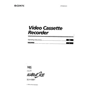 Sony SLV-K881 manual cover