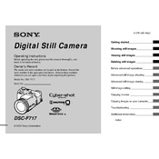 Sony DSC-F717 manual cover