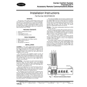 Carrier 33CSREMCCN manual cover