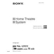 Sony HT-IS100 manual cover