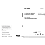 Sony HDR-TD20 manual cover