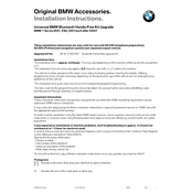 BMW Universal BMW Bluetooth 1 Series 2007 manual cover