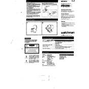 Sony FD-250 manual cover