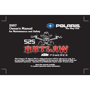 Polaris Outlaw 525 manual cover