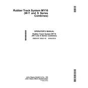 John Deere Rubber Track System MY16 manual cover