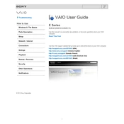 Sony SVE1413APXB manual cover