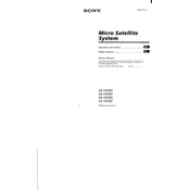 Sony SA-VE302 manual cover