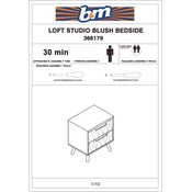 Loft Studio B&M Blush Bedside 366179 manual cover