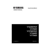 Yamaha VX600DXD, VX700D, VX700DXD, VT600D, VT700D 2000 manual cover