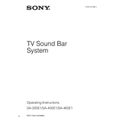 Sony SA-32SE1 manual cover