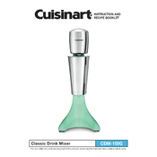 Cuisinart CDM-100G manual cover