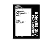 Carrier Transicold 69NT40-469 manual cover