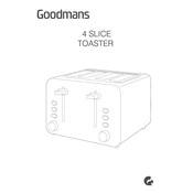 Goodmans B&M 4 Slice Toaster 320318 manual cover