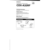 Sony CDX-A35RF manual cover