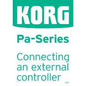 KORG Pa4X manual cover