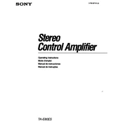 Sony TA-E80ES manual cover