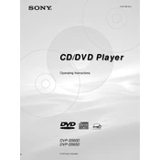 Sony DVP-S560D manual cover