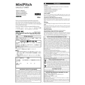 KORG MiniPitch manual cover