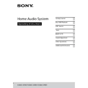 Sony SHAKE-X10D manual cover