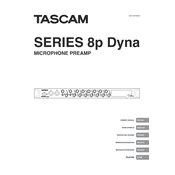 Tascam Series 8P Dyna manual cover