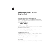 Apple Mac G5 GeForce 7800 GT manual cover