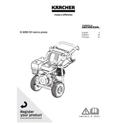 Karcher Honda G 4000 OH manual cover